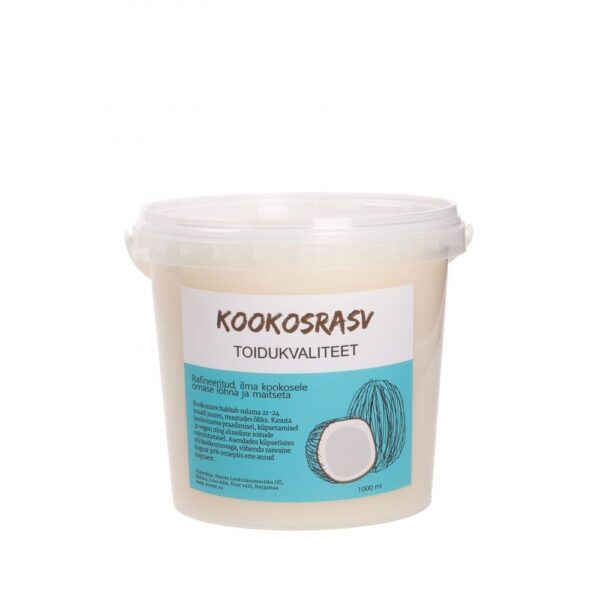 Toidukvaliteediga kookosrasv